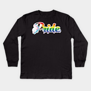 Progress Pride Drip Kids Long Sleeve T-Shirt